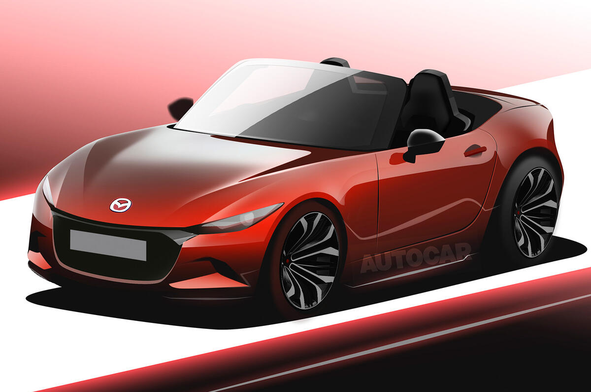 99 Mazda MX 5 render de nueva generación por Autocar