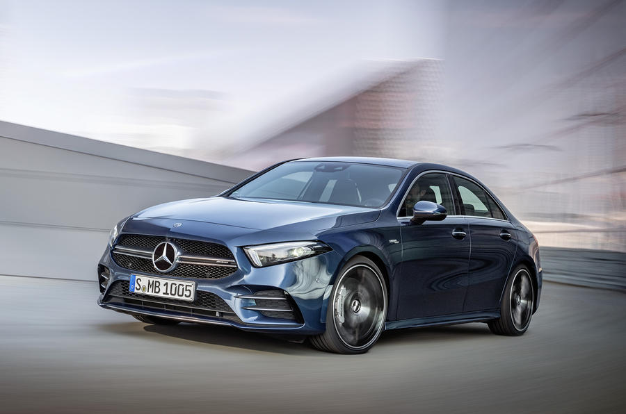 Mercedes-AMG A35 Saloon 2019 official reveal - hero front