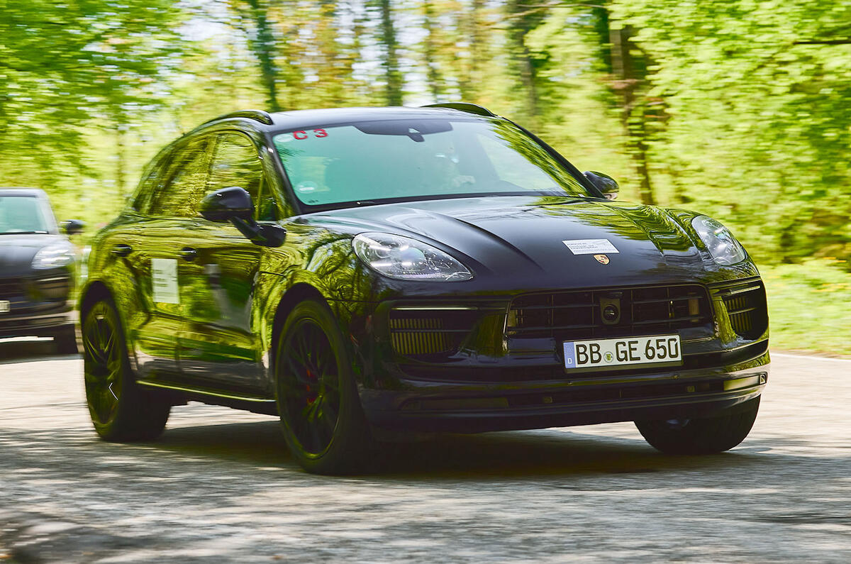 99 Porsche Macan GTS 2021 prototype drive hero front