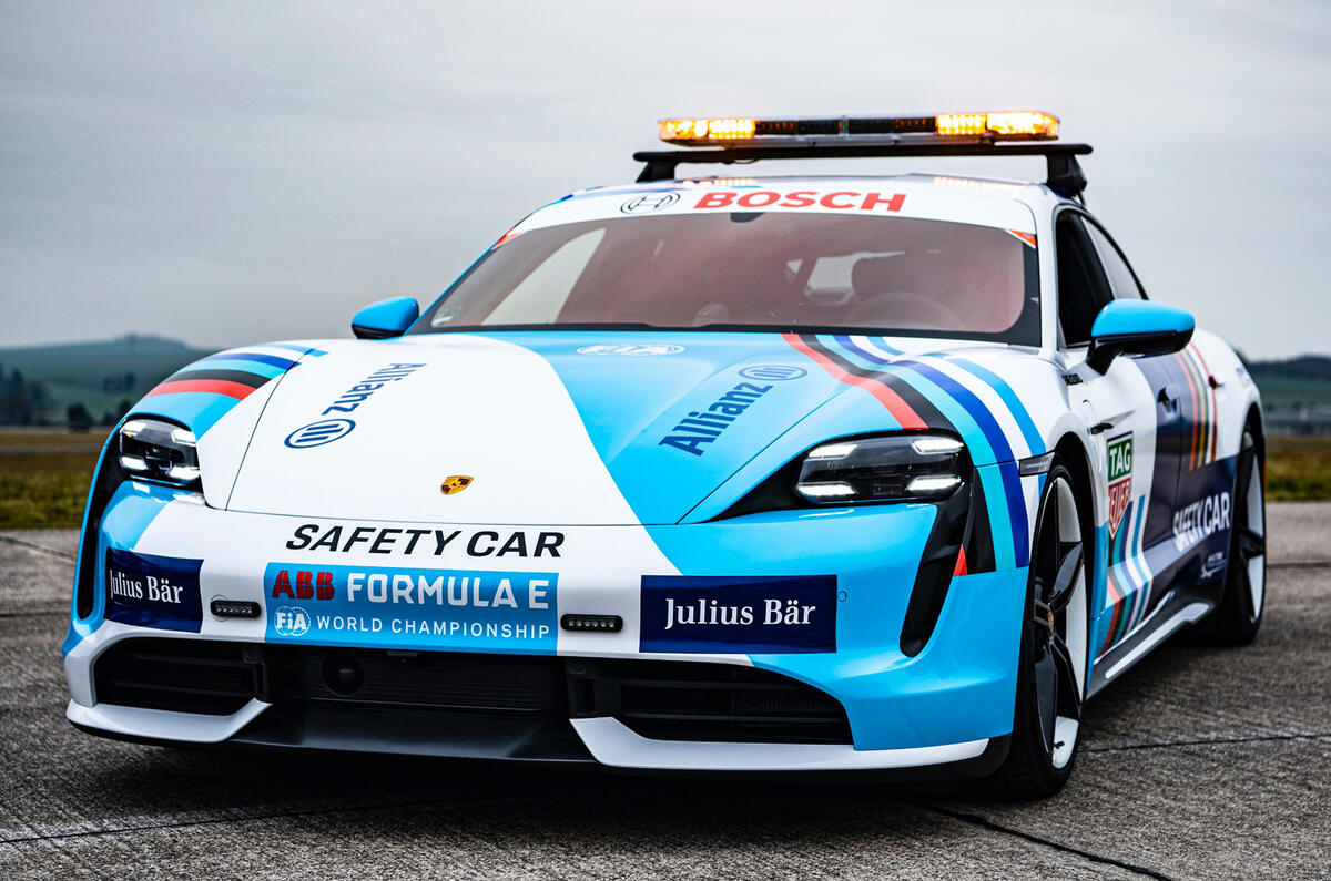 99 porsche taycan turbo s safety car