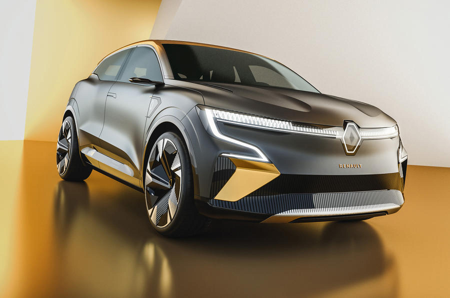 Renault Megane eVision concept official images - studio front