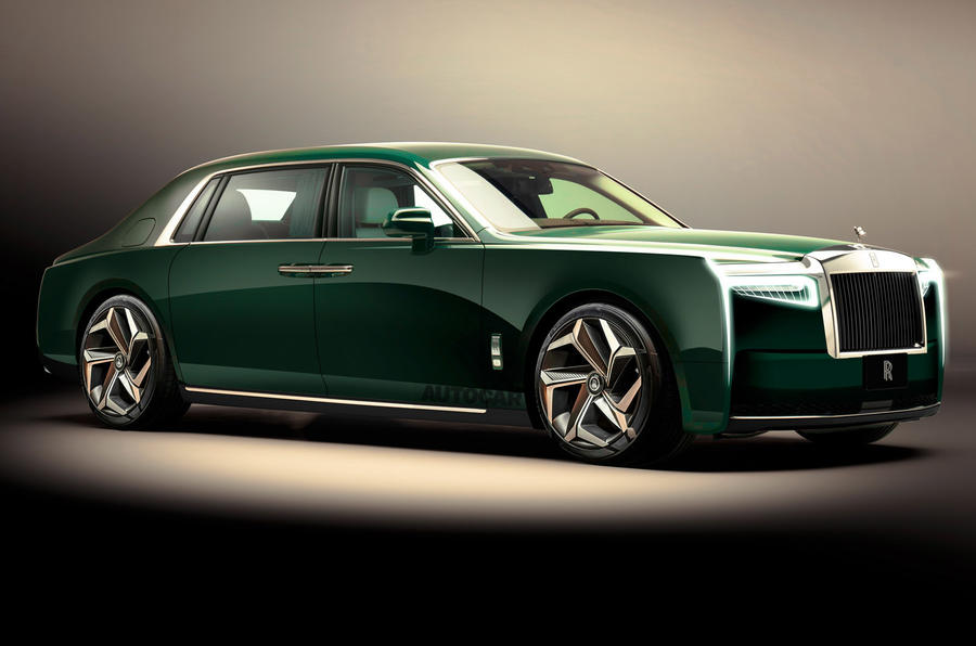 99 Rolls Royce Phantom EV render as imagined by Autocar
