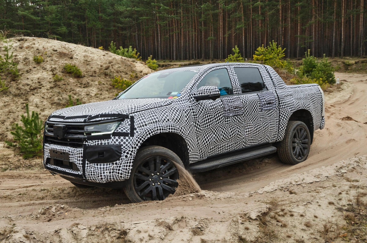 99 Volkswagen Amarok prototype action front