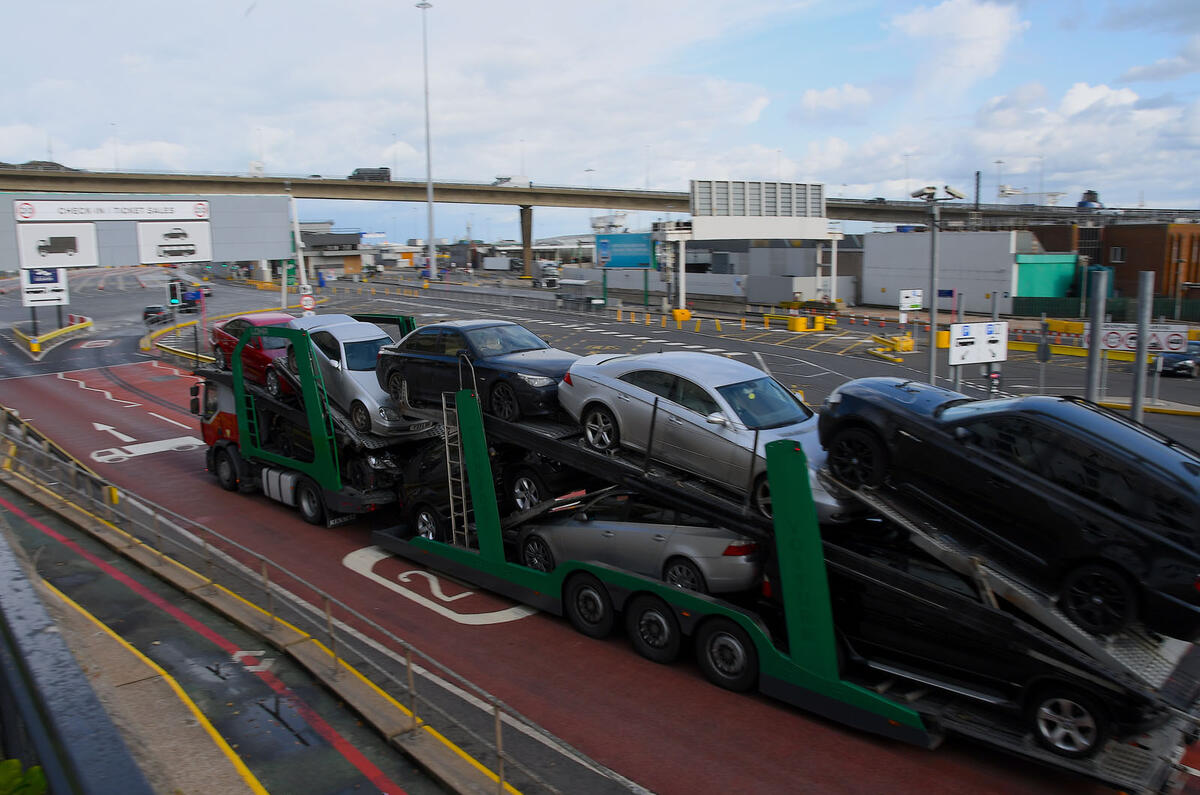 The White Vans Of Dover Inside The Port S Used Car Exporting Industry Autocar