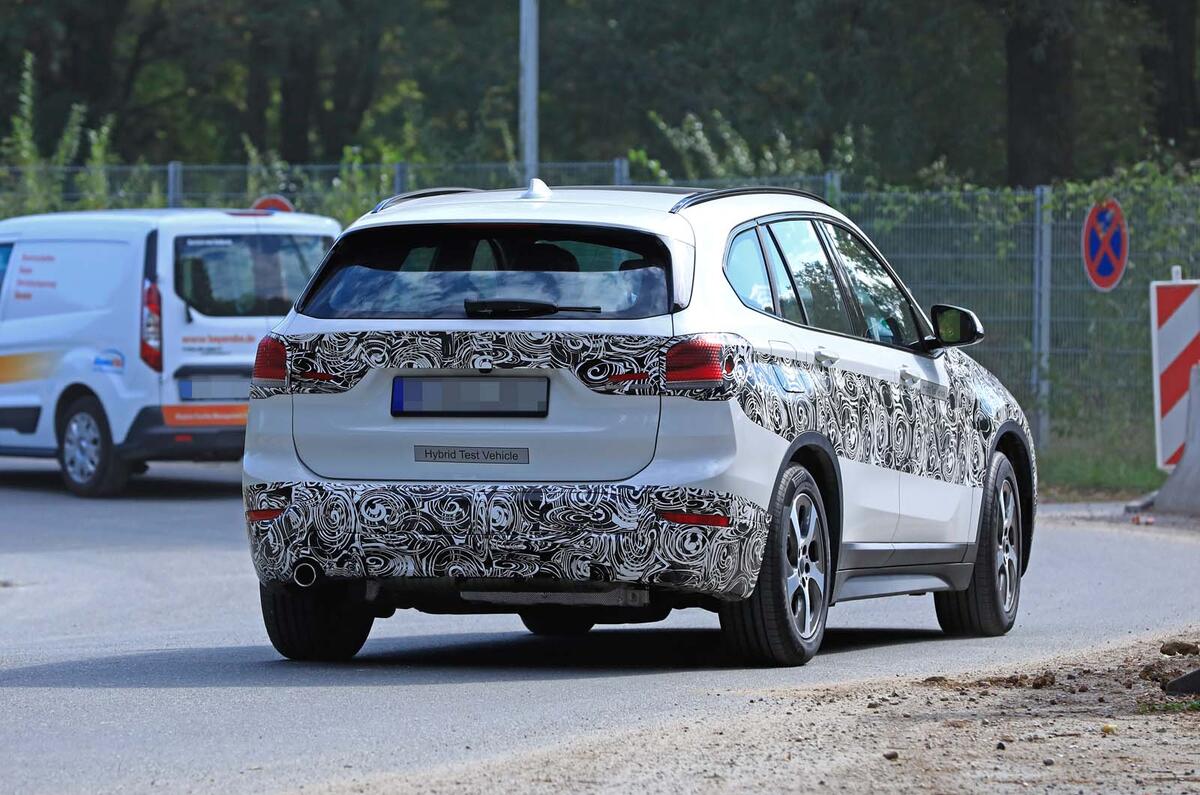BMW X1 2019 facelift spotted as hybrid prototype | Autocar