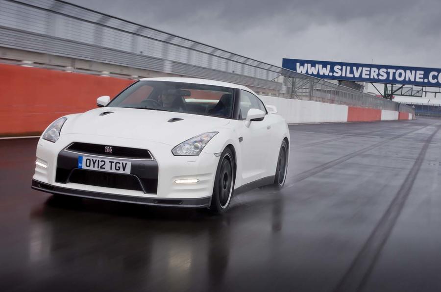 Nissan GT-R on track at Silverstone
