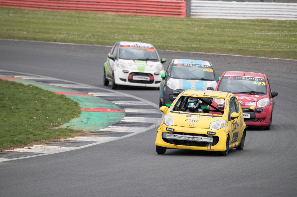 Citroen C1 racing at Silverstone
