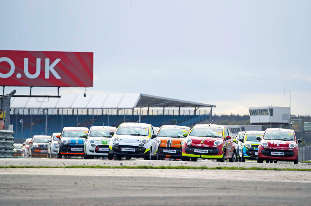 Citroen C1 racing at Silverstone