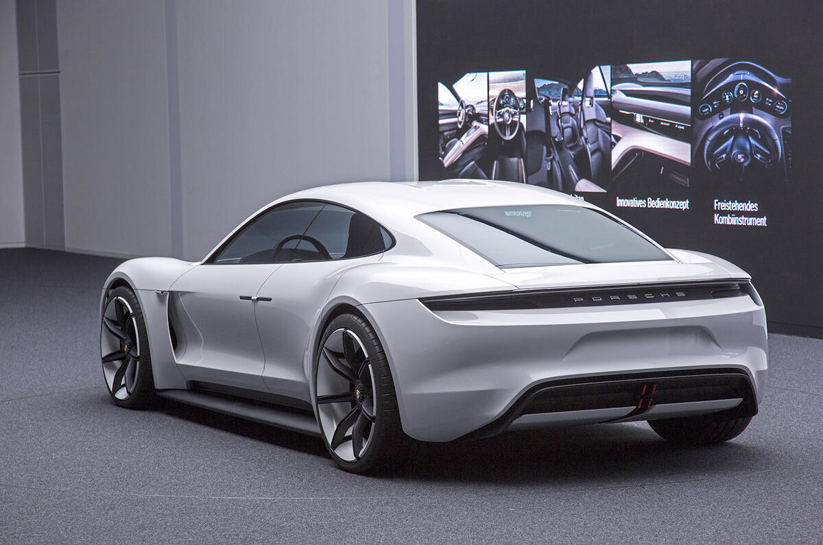 Porsche Mission E Electric Saloon Revealed At Frankfurt Autocar