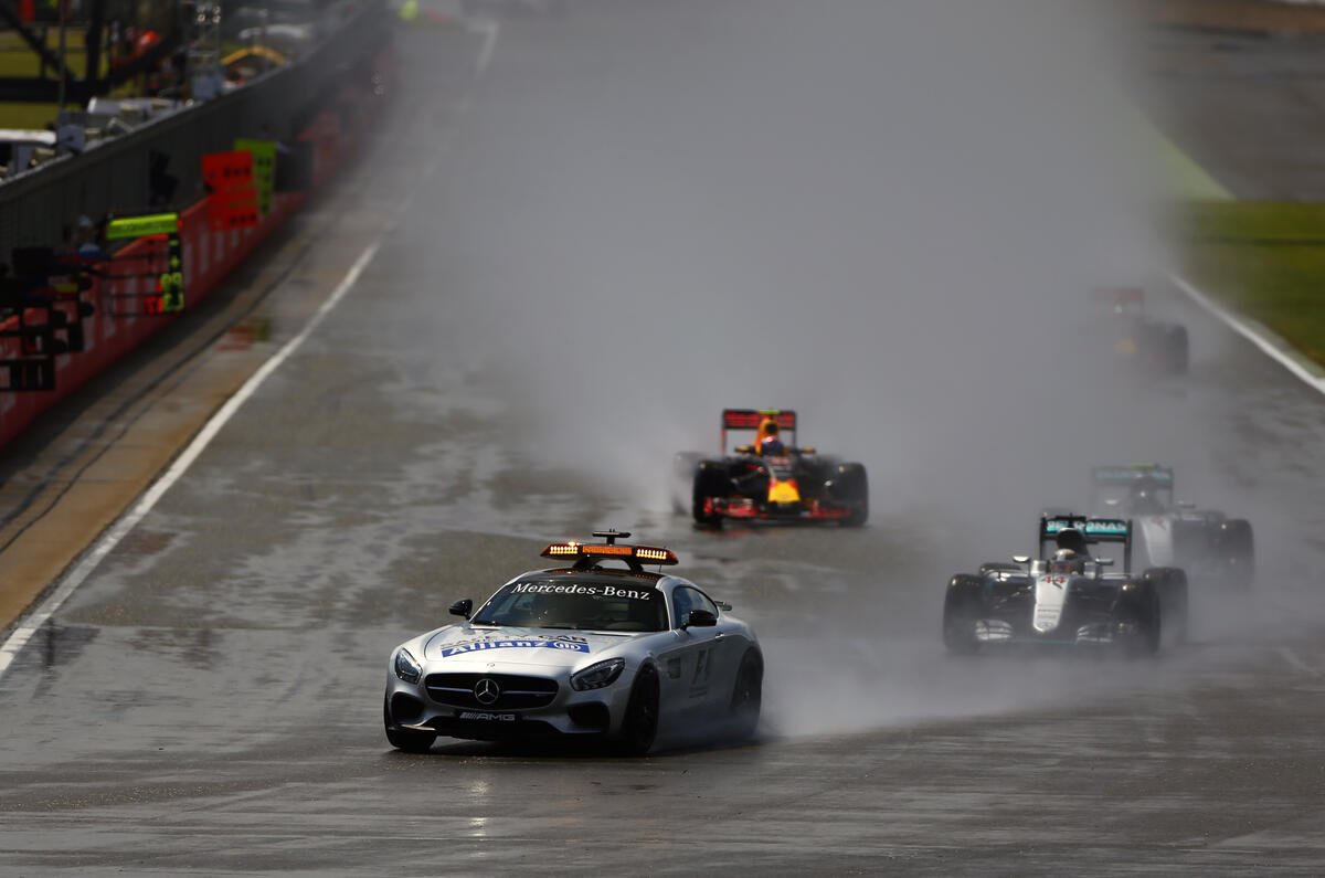 British Grand Prix safety car start