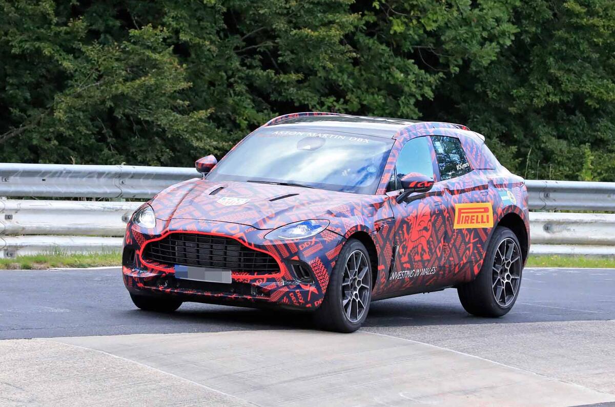 Aston Martin DBX Nurburgring spyshot