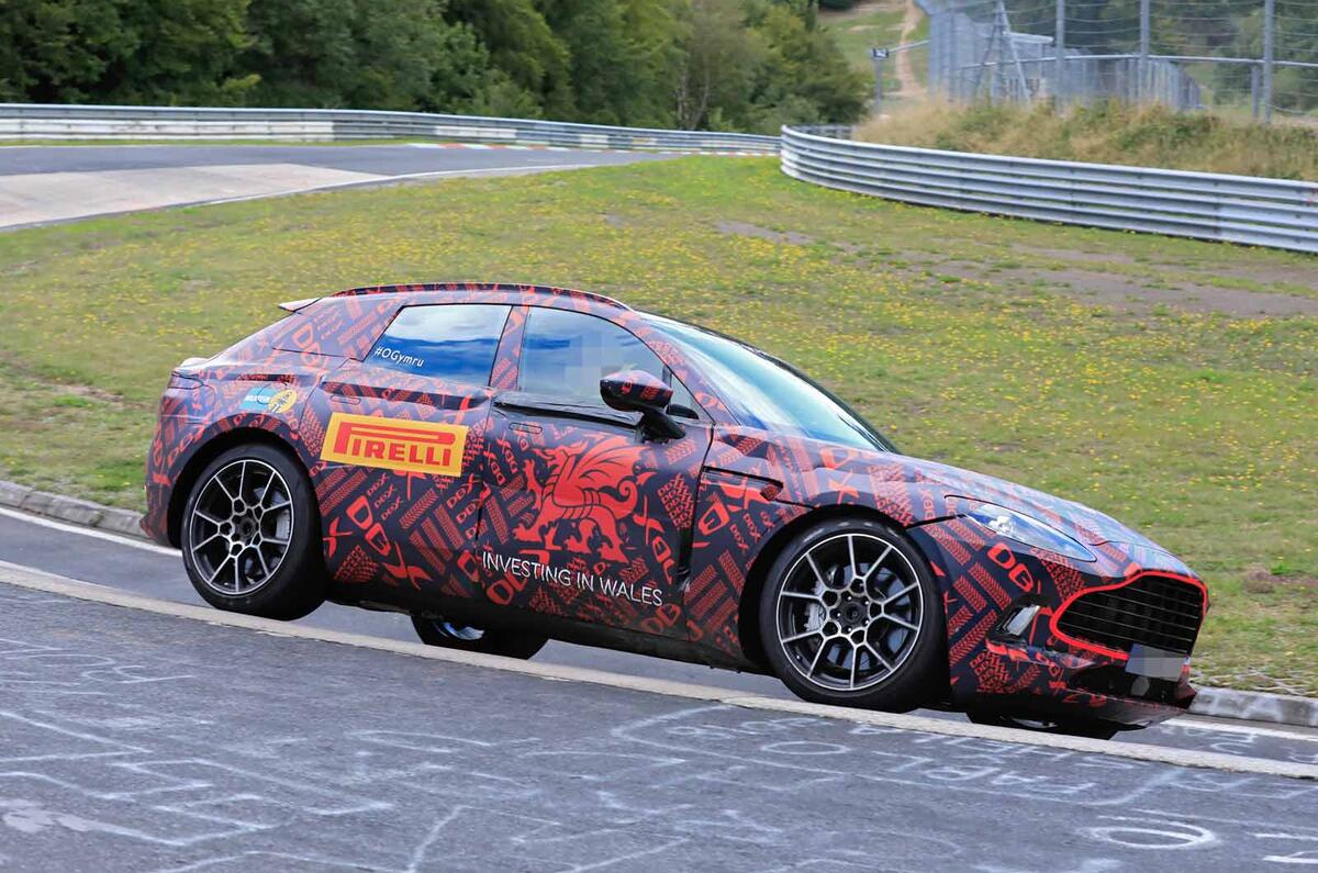 Aston Martin DBX Nurburgring spyshot
