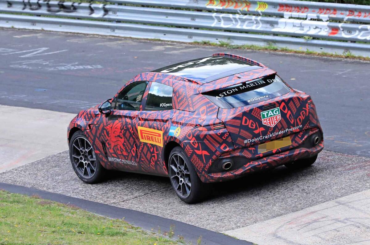 Aston Martin DBX Nurburgring spyshot