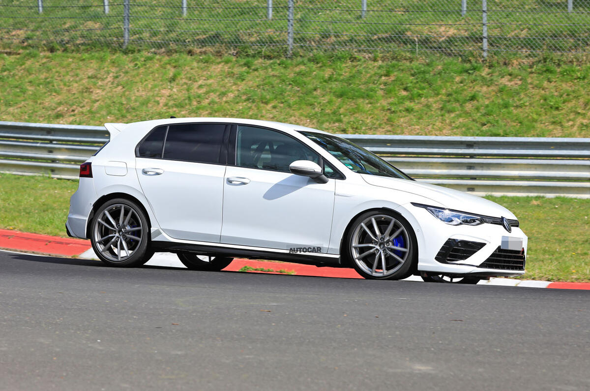 2020 Volkswagen Golf R prototype at Nurburgring