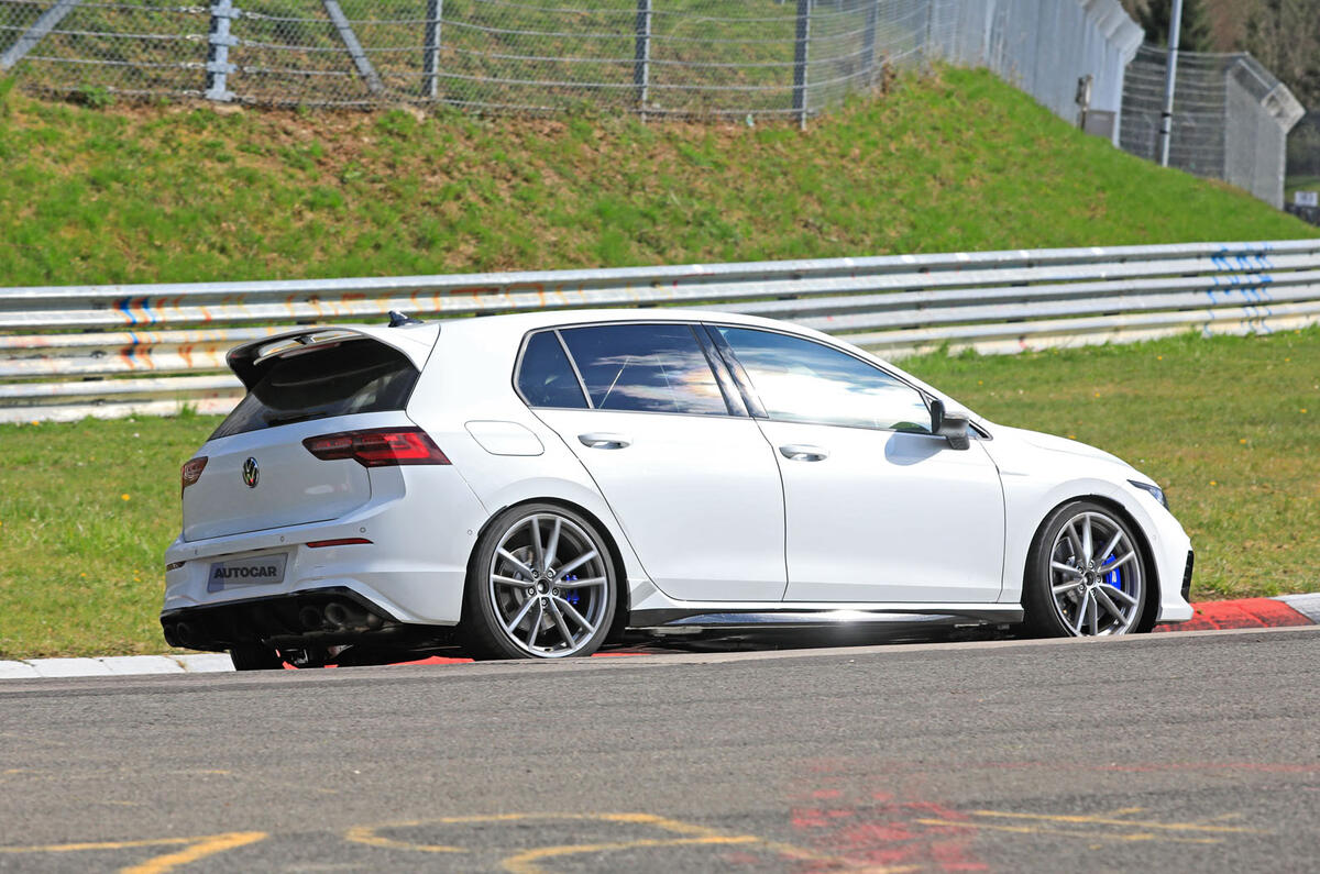 2020 Volkswagen Golf R prototype at Nurburgring