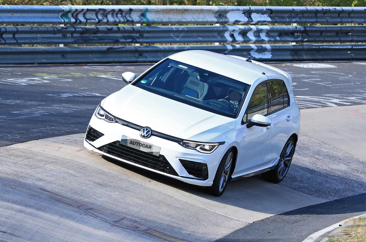2020 Volkswagen Golf R prototype at Nurburgring