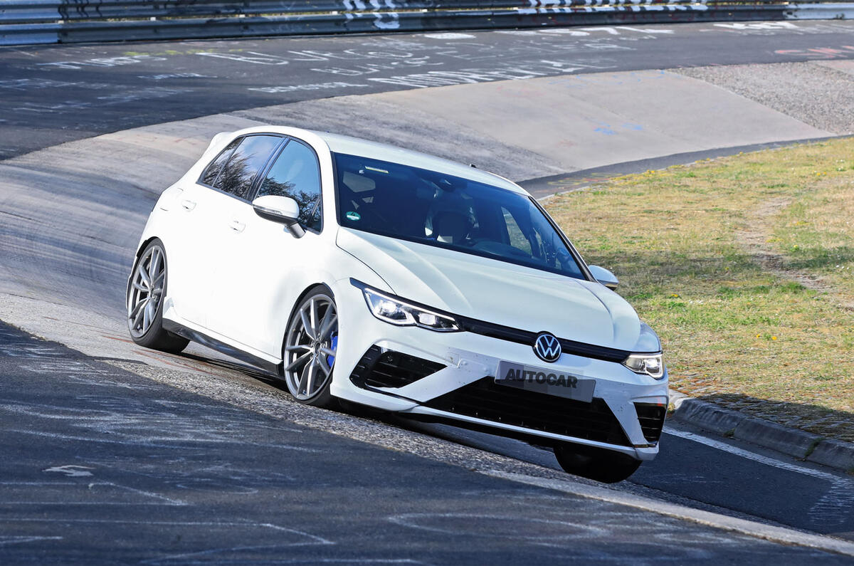 2020 Volkswagen Golf R prototype at Nurburgring