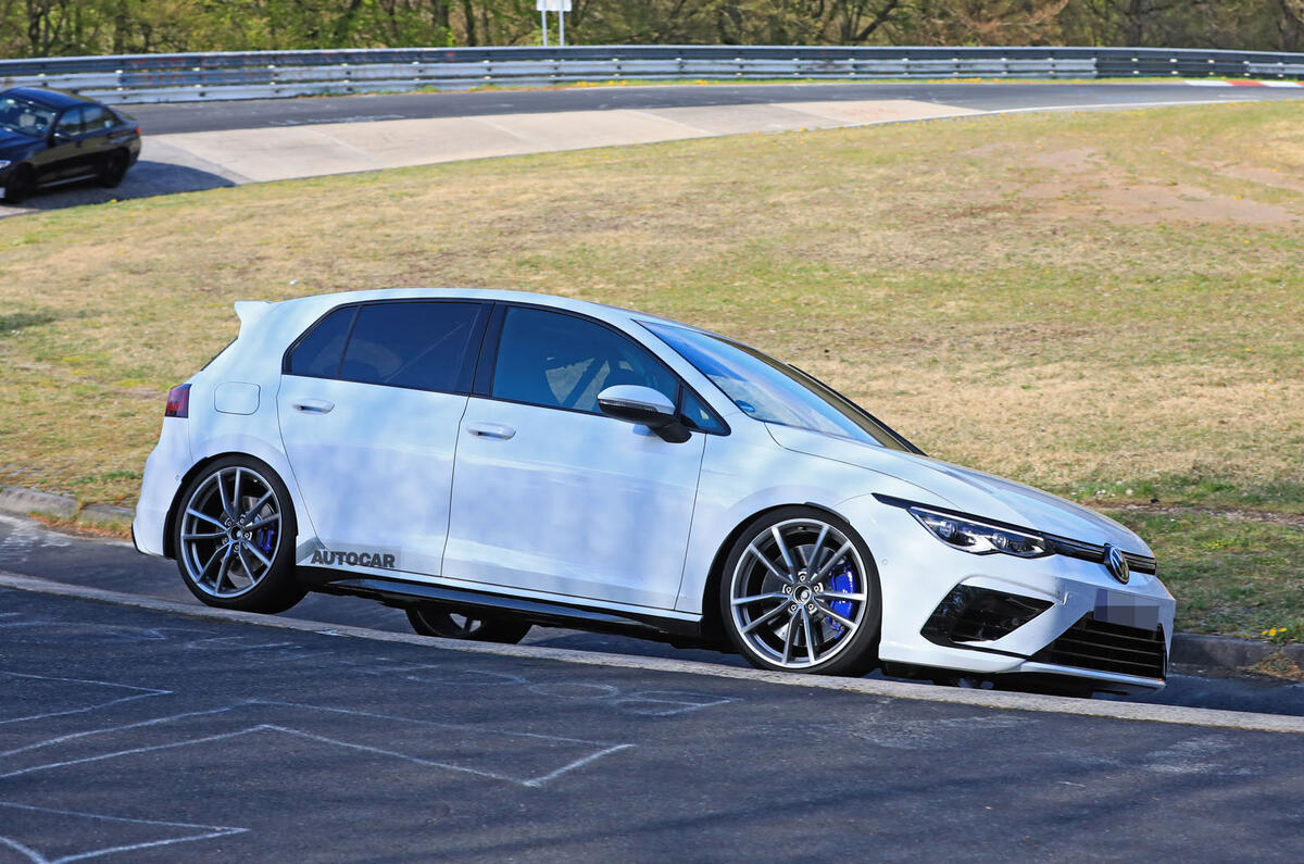 2020 Volkswagen Golf R prototype at Nurburgring
