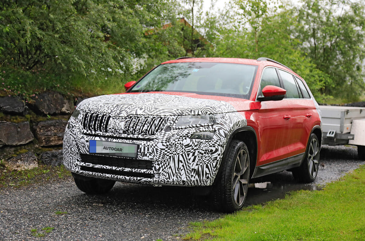2021 Skoda Kodiaq vRS prototype previews design tweaks ...