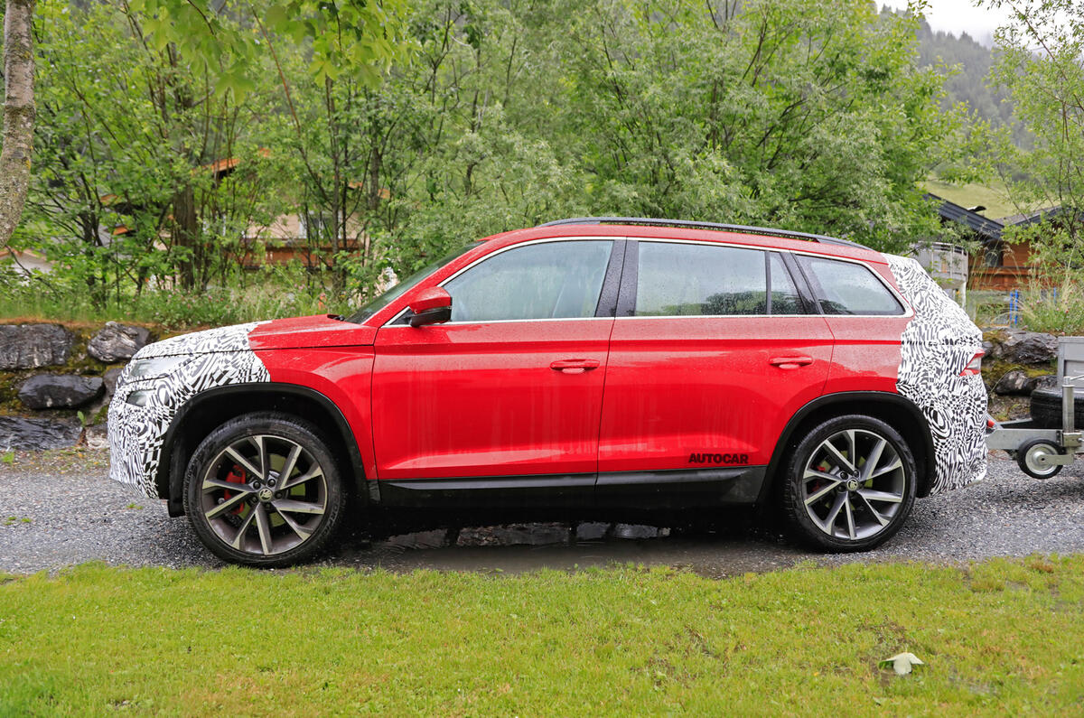 2021 Skoda Kodiaq Vrs Prototype Previews Design Tweaks Autocar