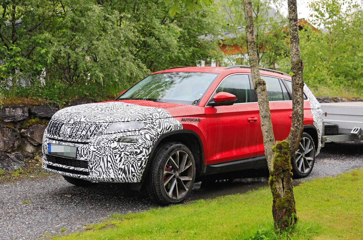 2021 Skoda Kodiaq vRS prototype previews design tweaks ...