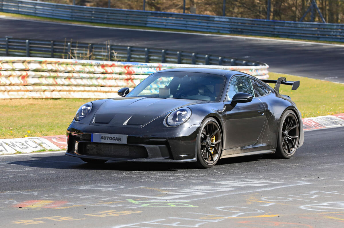 2020 Porsche 911 GT3 prototype at Nurburgring