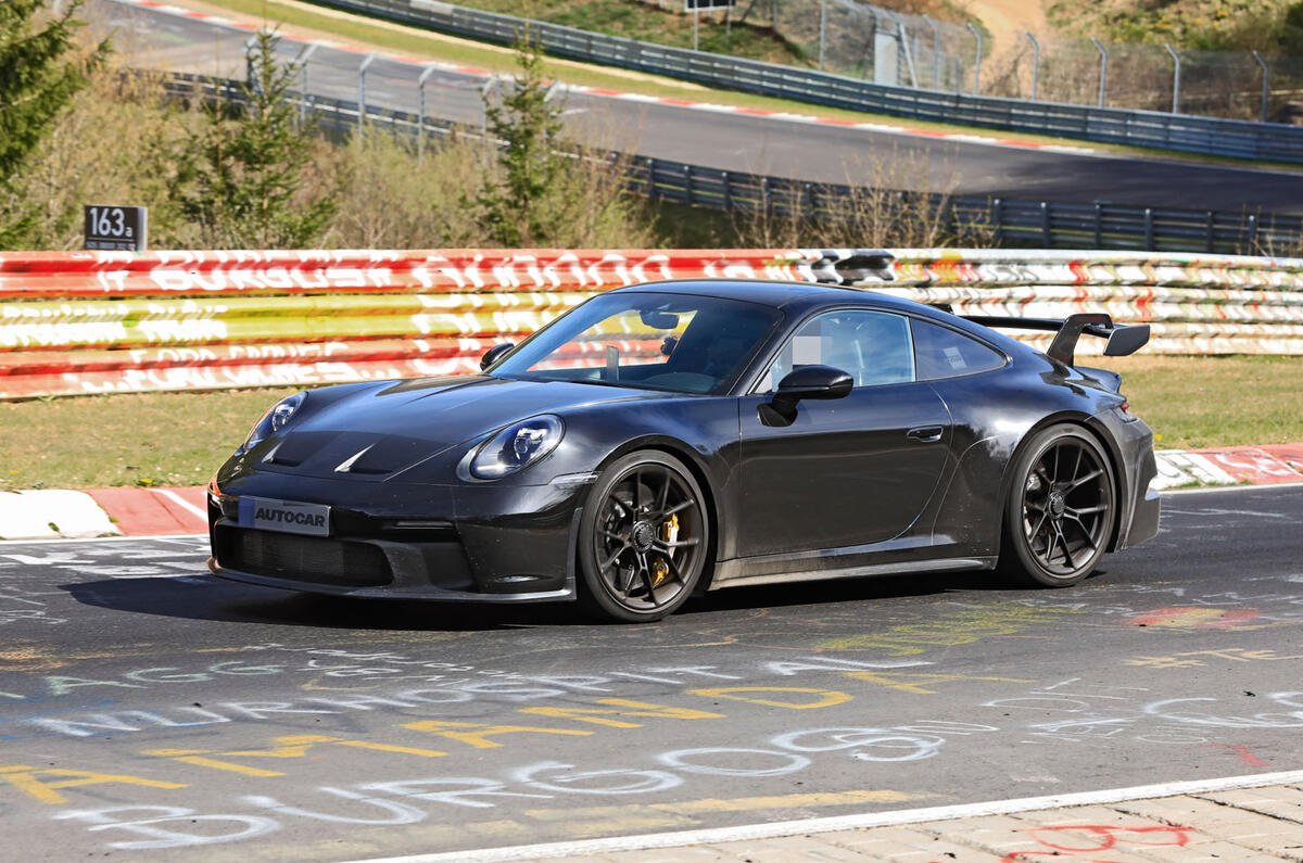 2020 Porsche 911 GT3 prototype at Nurburgring