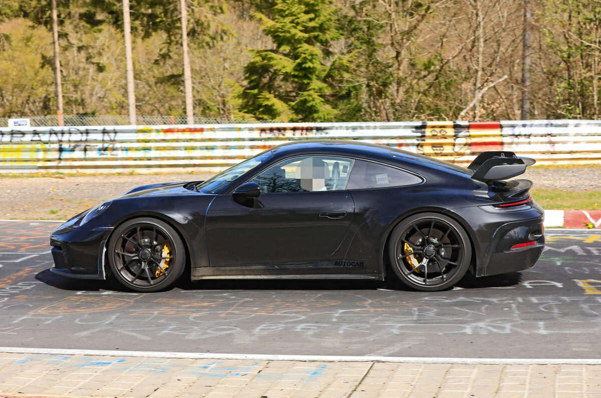 2020 Porsche 911 GT3 prototype at Nurburgring