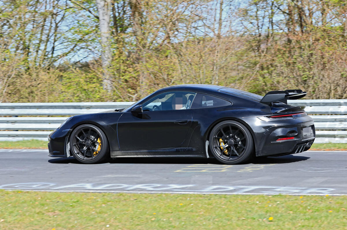2020 Porsche 911 GT3 prototype at Nurburgring
