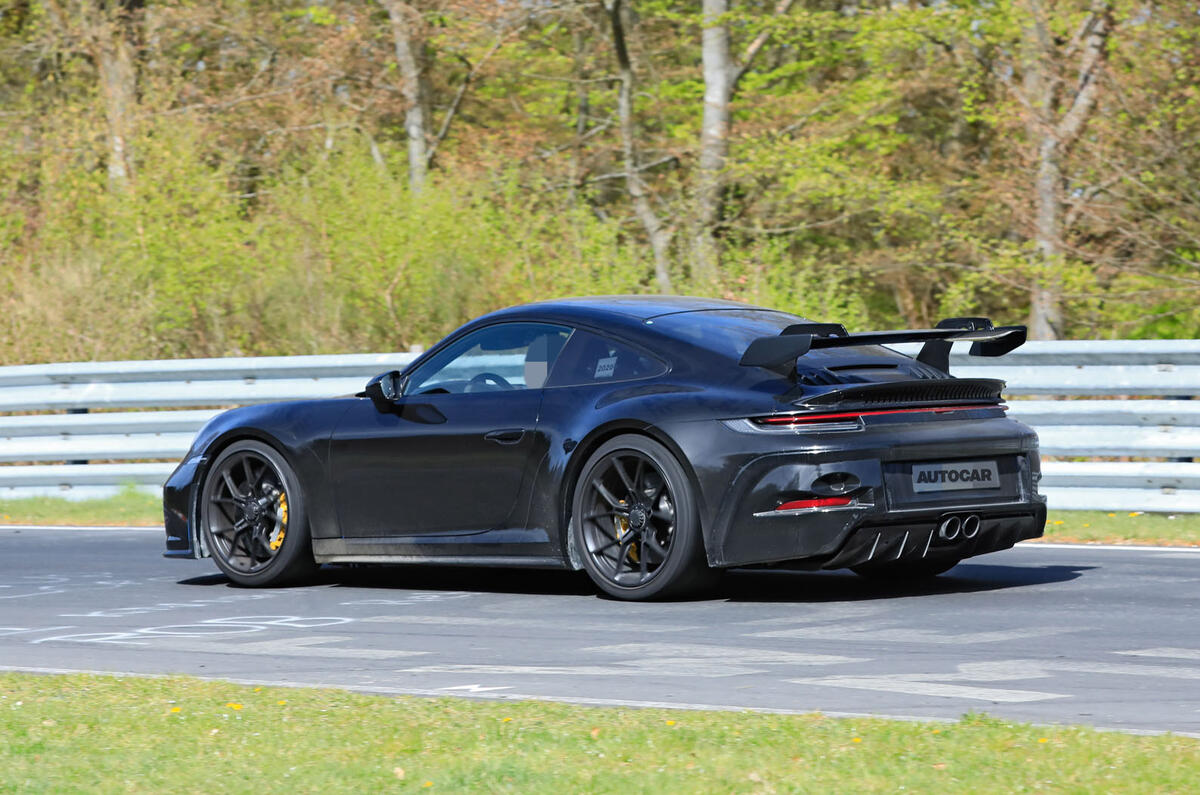 2020 Porsche 911 GT3 prototype at Nurburgring