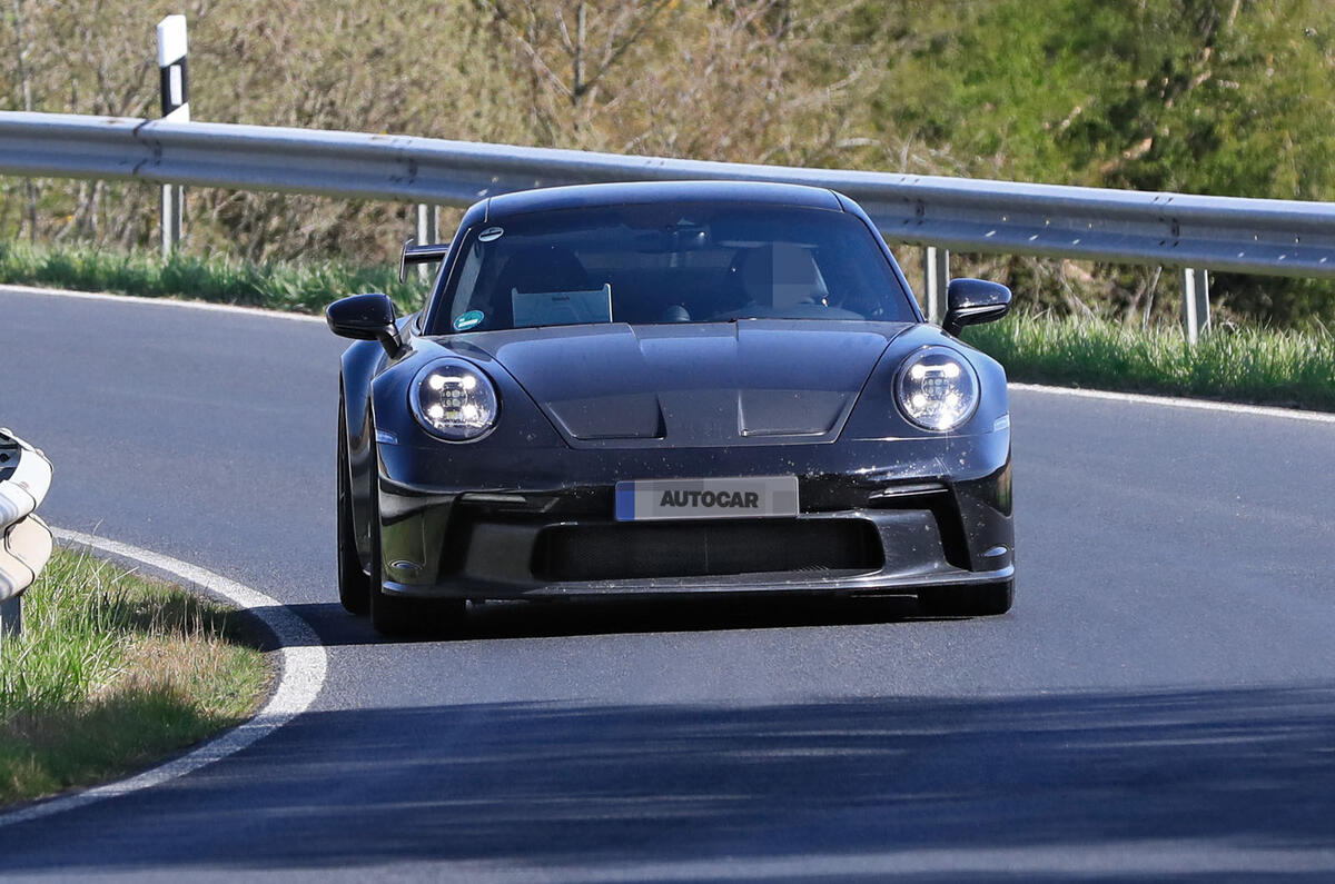 2020 Porsche 911 GT3 prototype at Nurburgring