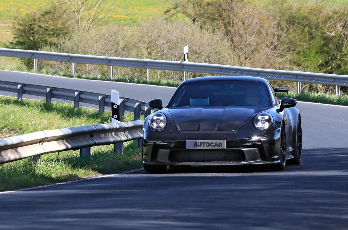 2020 Porsche 911 GT3 prototype at Nurburgring
