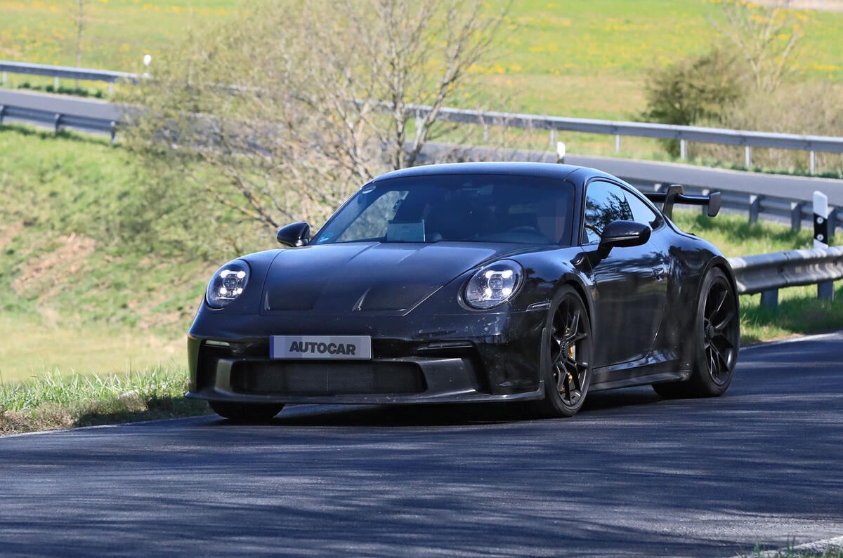 2020 Porsche 911 GT3 prototype at Nurburgring