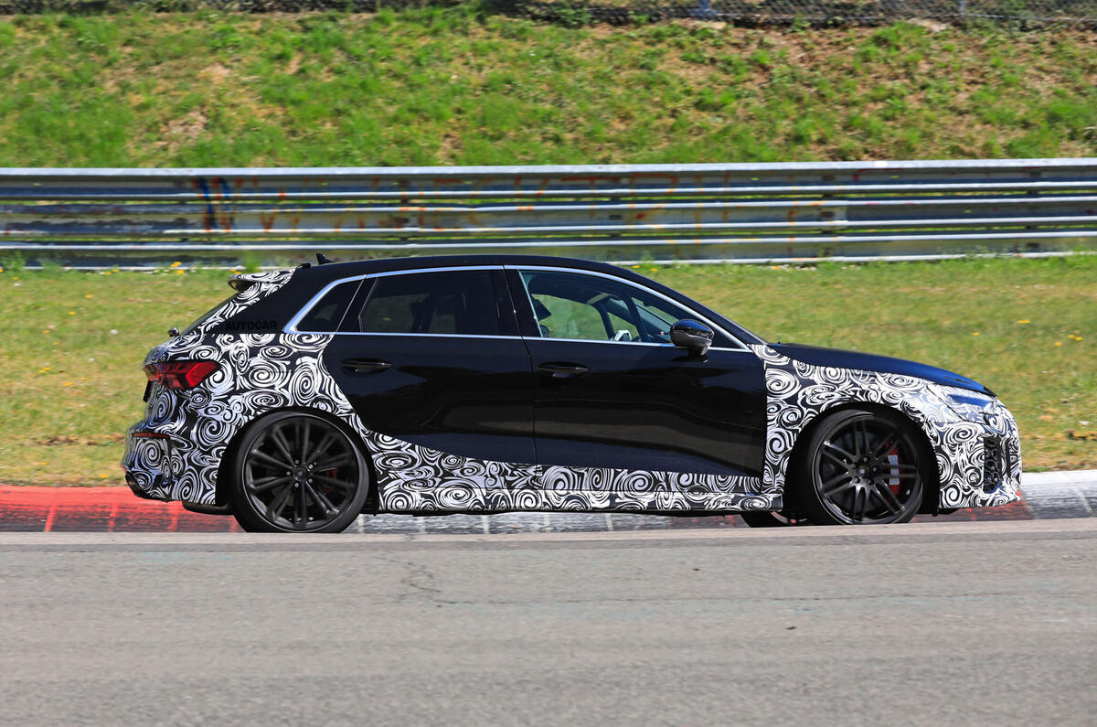 New 2020 Audi Rs3 394bhp Hot Hatch Drops Disguise Autocar