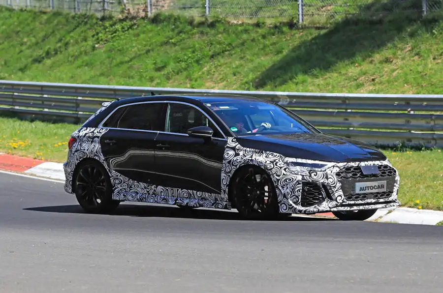 New 2020 Audi Rs3 394bhp Hot Hatch Drops Disguise Autocar