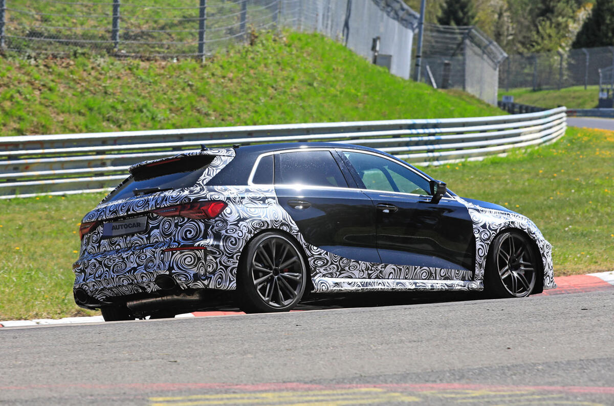 New 2020 Audi Rs3 394bhp Hot Hatch Drops Disguise Autocar