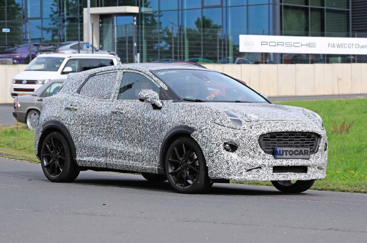 Ford Puma ST spies side front road