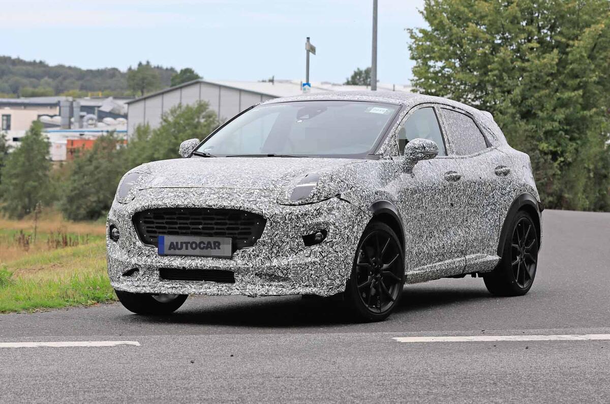 Ford Puma ST spies front side