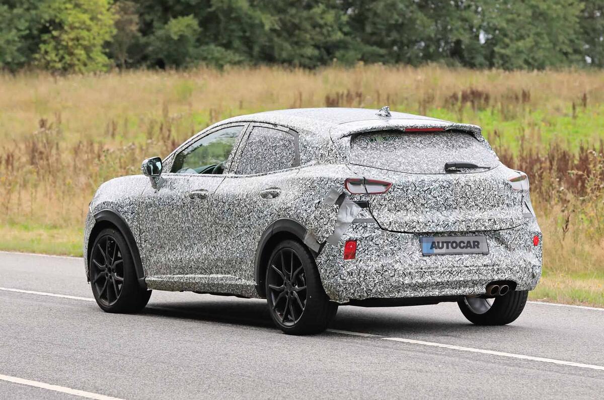 Ford Puma ST spies side rear