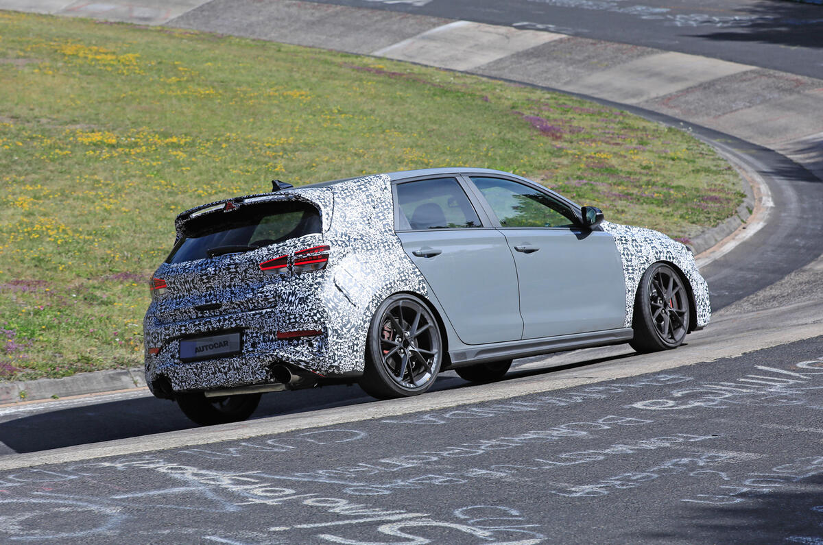 2021 Hyundai I30 N And Fastback N Seen Lapping The Nurburgring