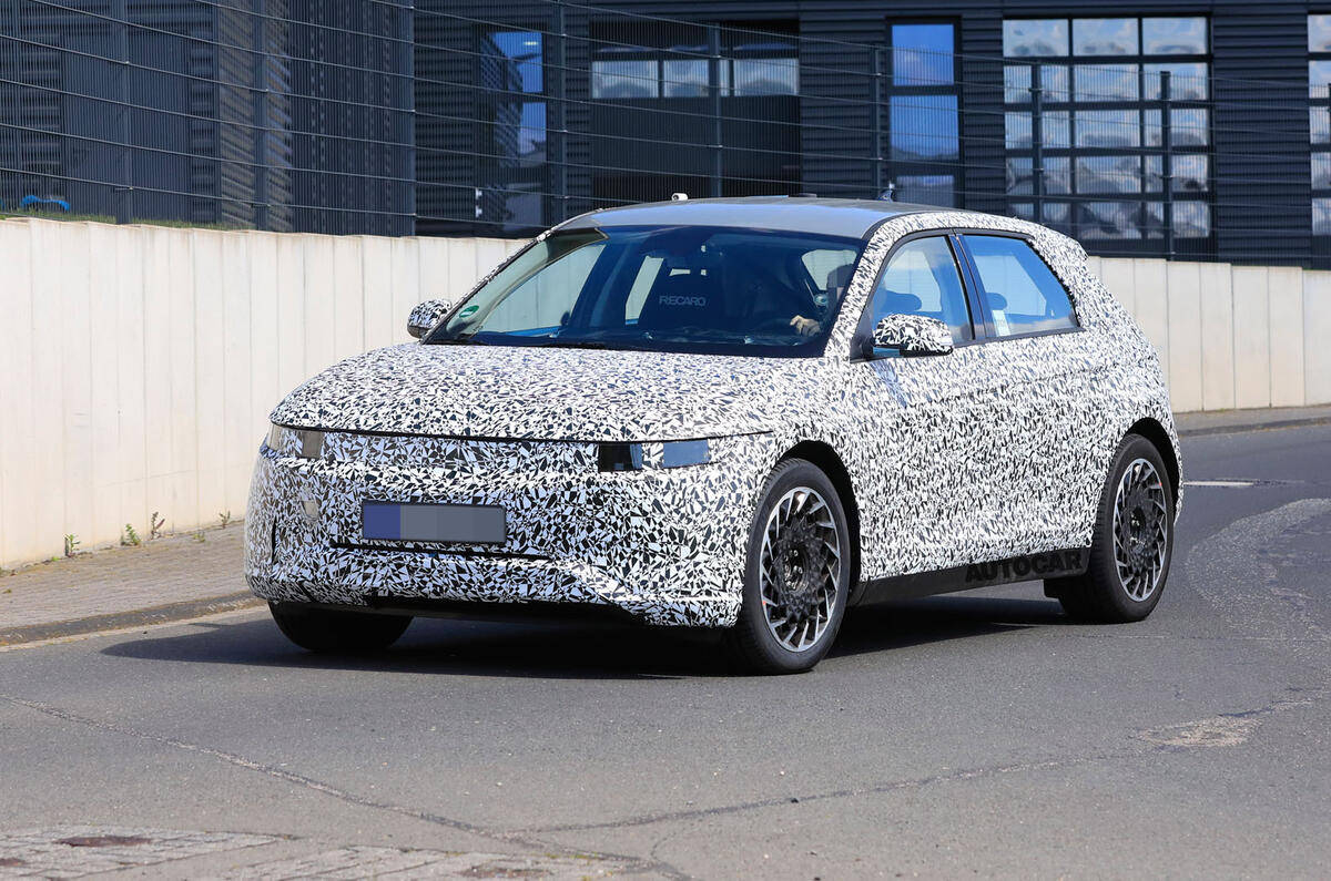 2021 Hyundai 45 New Electric Crossover Caught On Video Autocar
