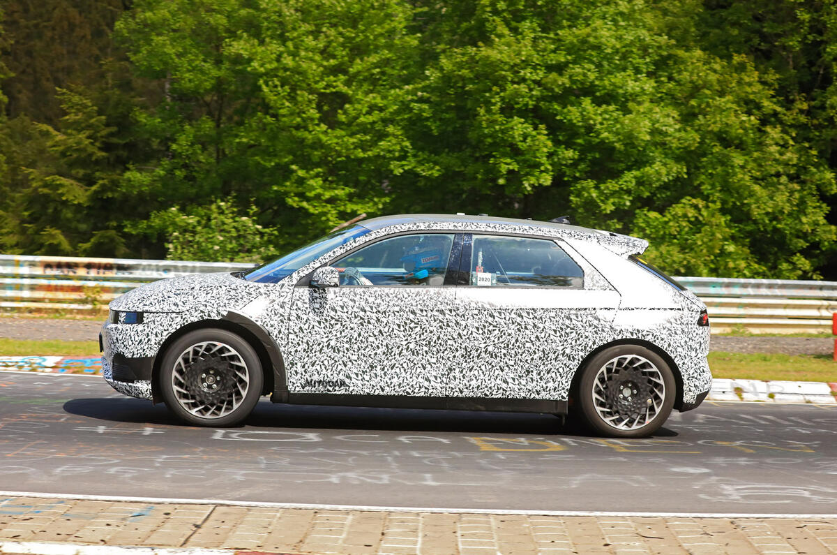 2021 Hyundai 45 New Electric Crossover Caught On Video Autocar