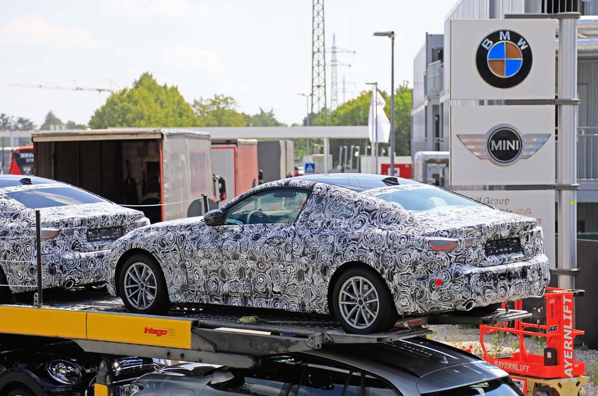 New Bmw 4 Series Coupe Spotted With Minimal Camouflage