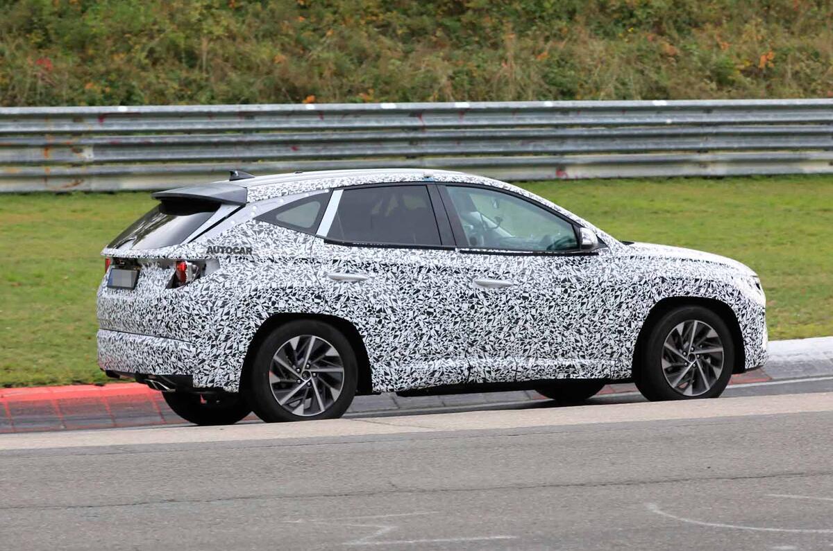 new 2021 hyundai tucson seen with exterior overhaul  autocar