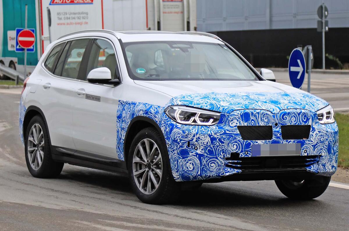 BMW iX3 electric SUV spotted in near-production guise ...