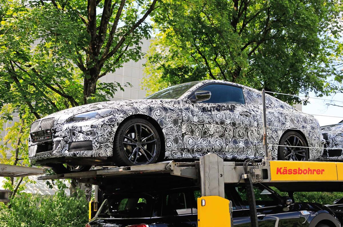 New Bmw 4 Series Coupe Spotted With Minimal Camouflage