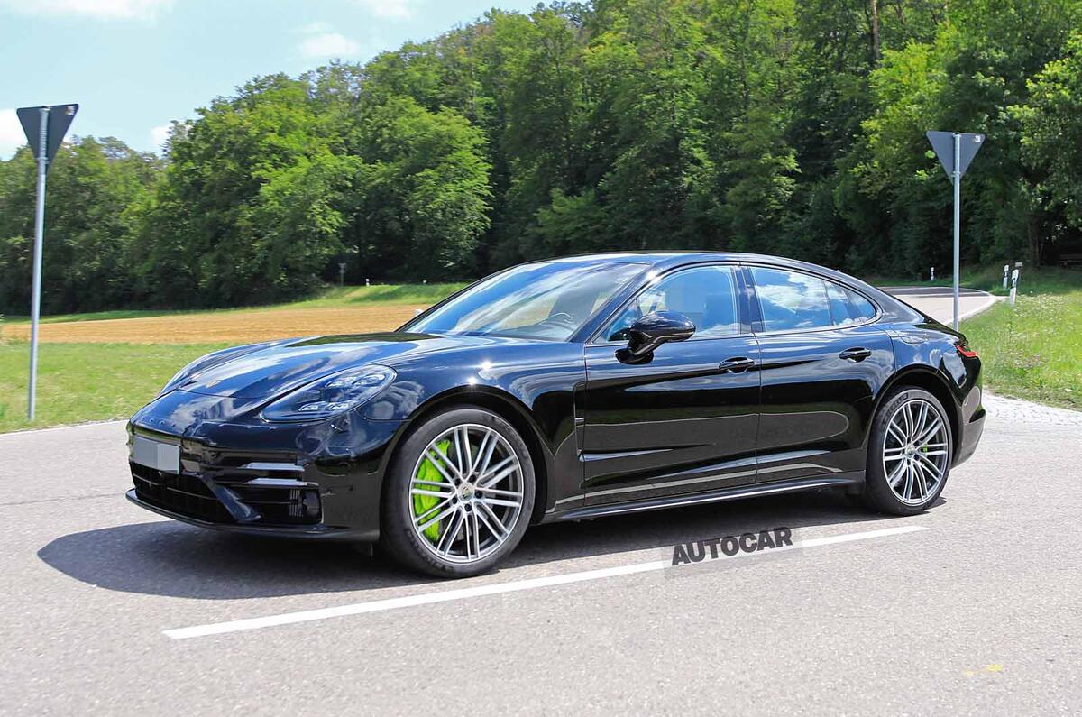 Porsche Panamera 2020 facelift spotted barely disguised | Autocar