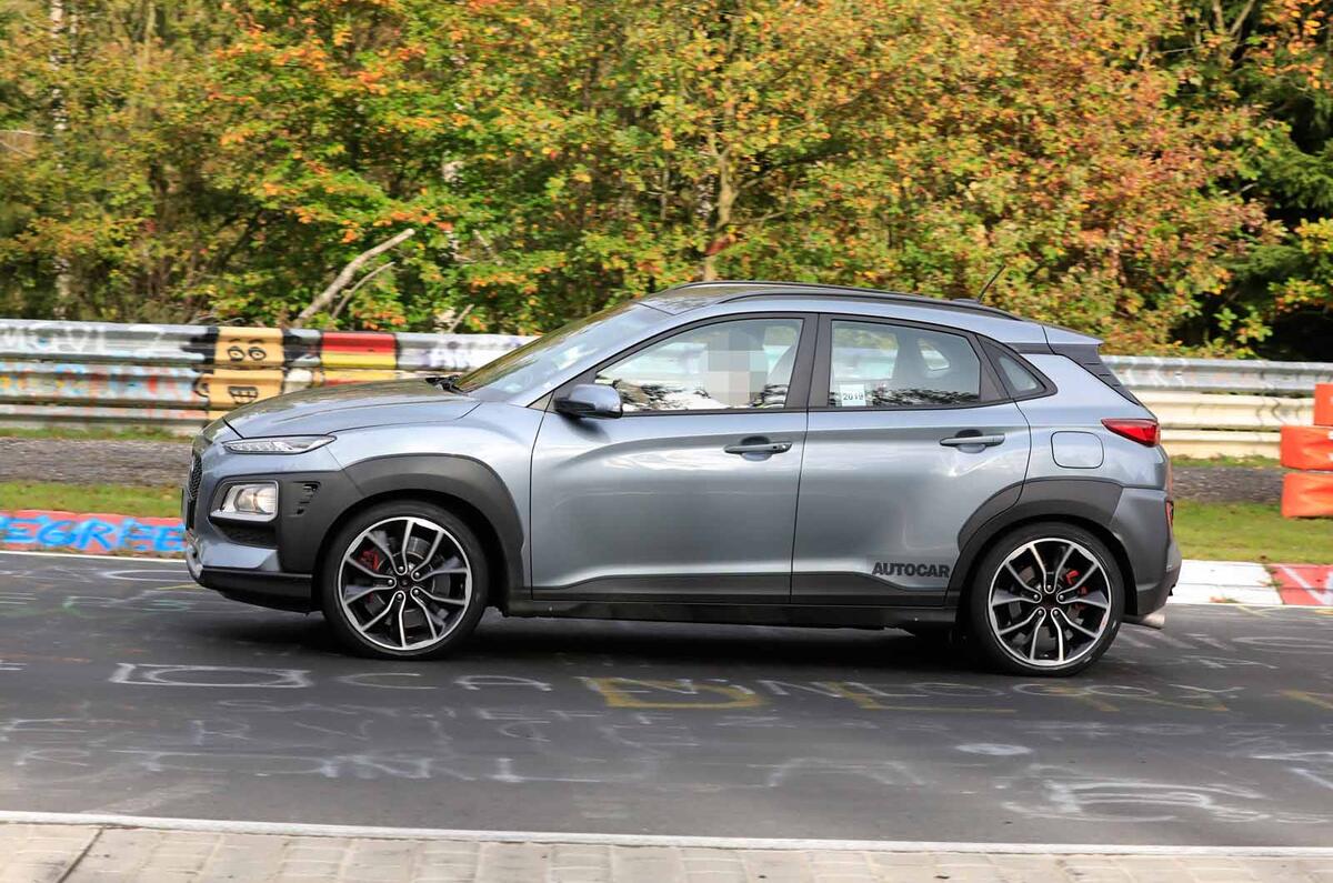 Video Hot Hyundai Kona N Seen Testing At The Nurburgring Autocar