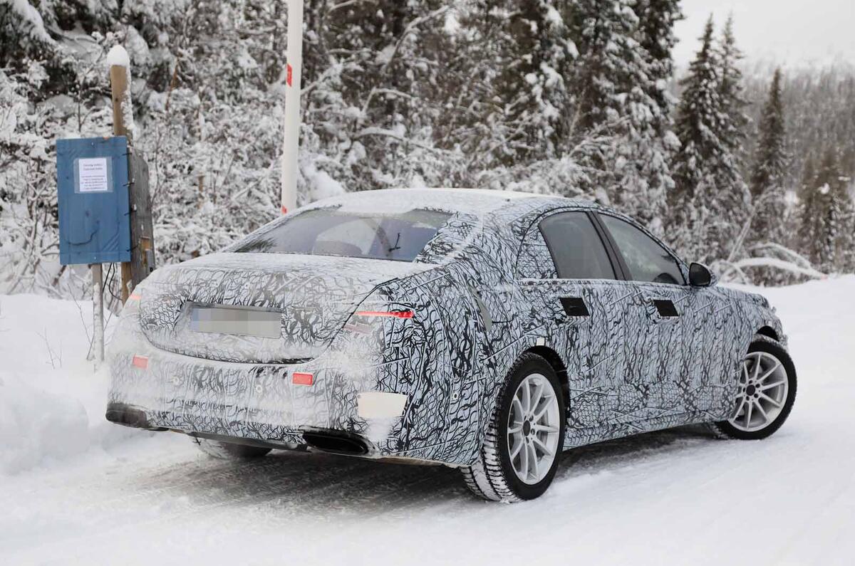 2020 Mercedes S Class Seen Testing With Less Disguise Autocar