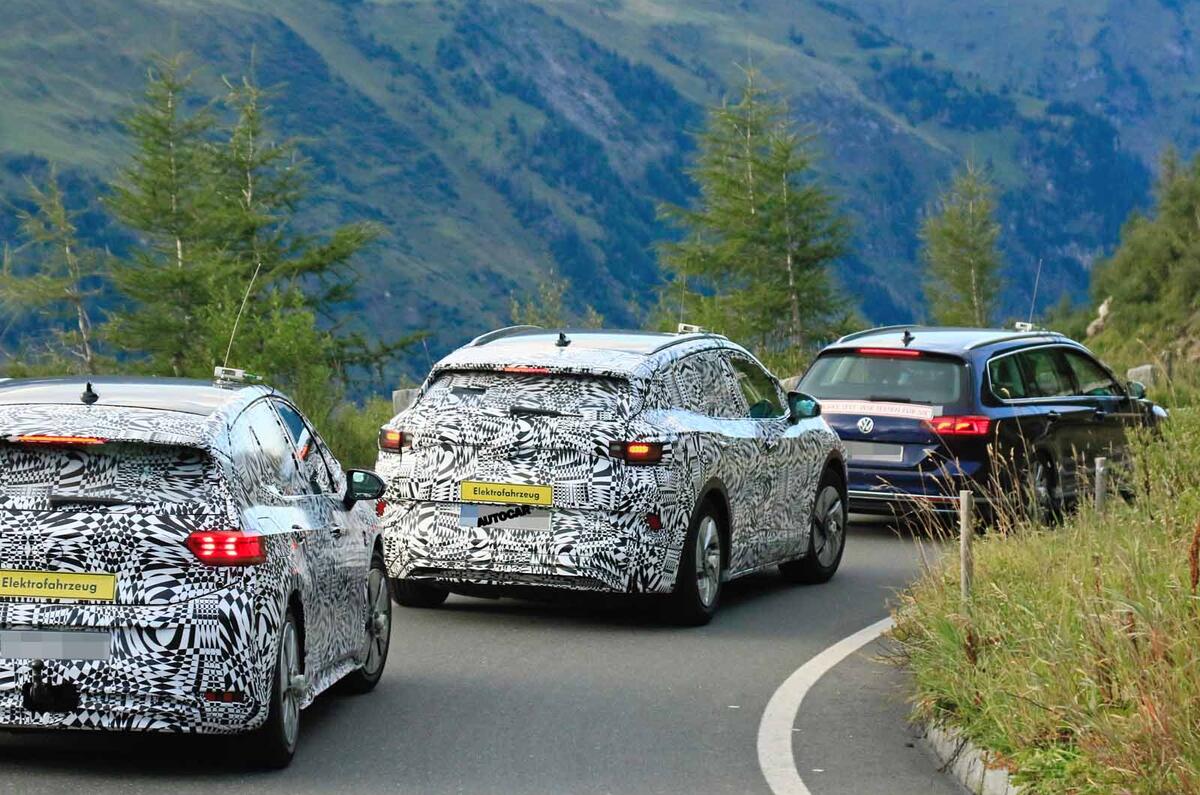 Volkswagen Id 4 2020 Electric Suv Shown In Disguised Form